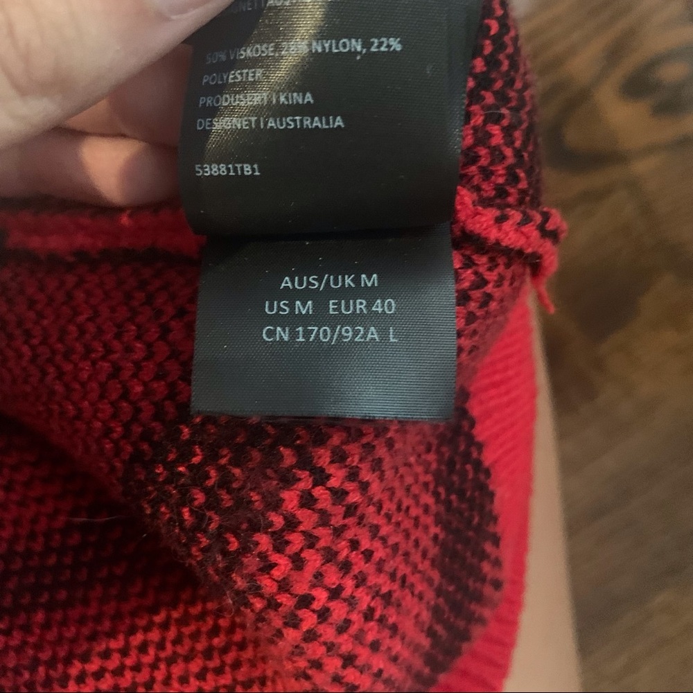 Bardot Red Zebra Knit In Red Zebra - image 7